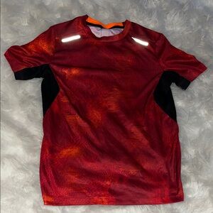 Athletic Works Red and Black Short Sleeve Kids Tee